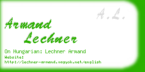 armand lechner business card
